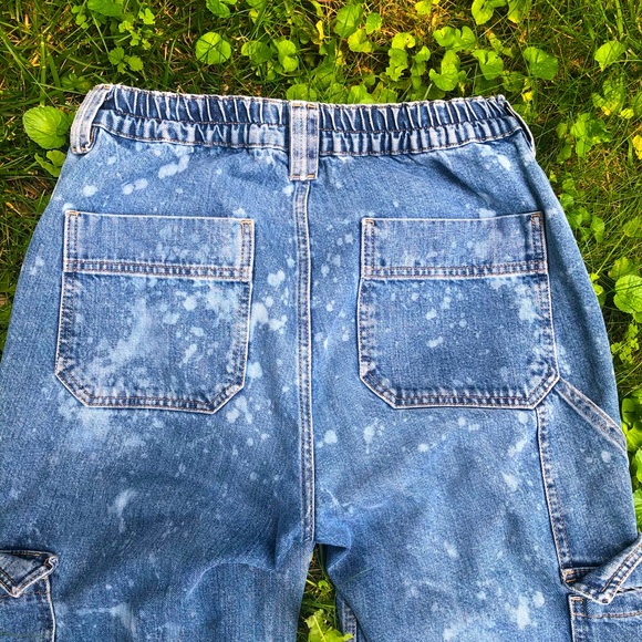 Baggy bleach dyed skate jeans - Picture 7 of 8